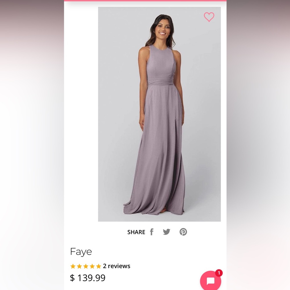 Kennedy Blue Faye French Lilac Maxi Dress